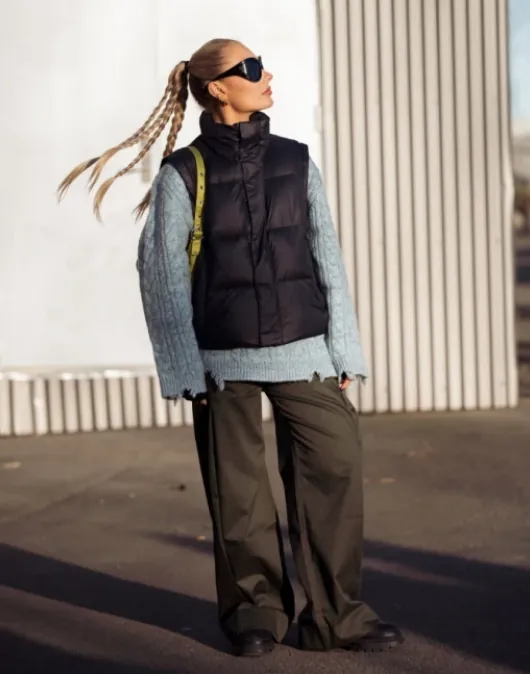 The Oversized Knit and Wide Leg Pants